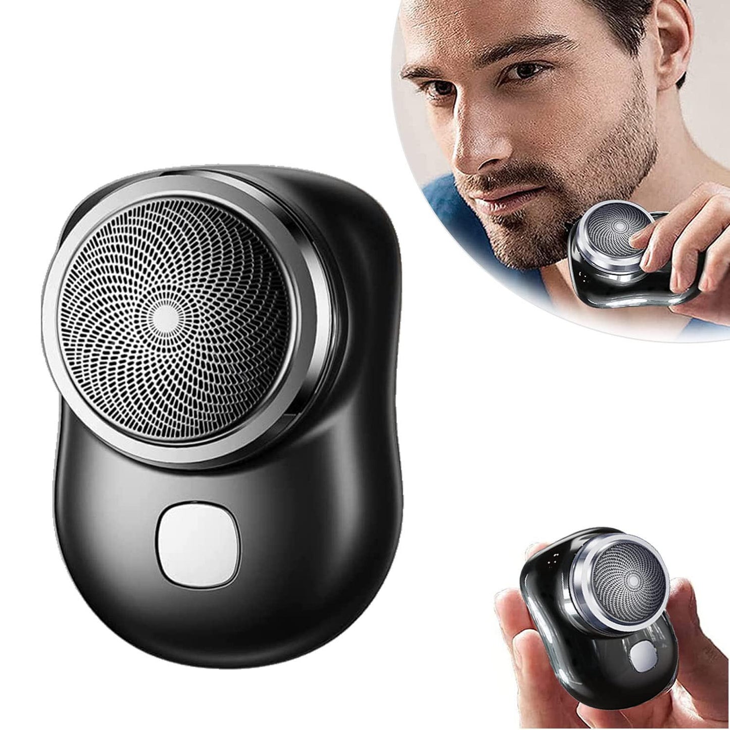 Ultra Mini Portable Electric Shaver – Pocket Size Beard Trimmer for Men (USB Rechargeable)
